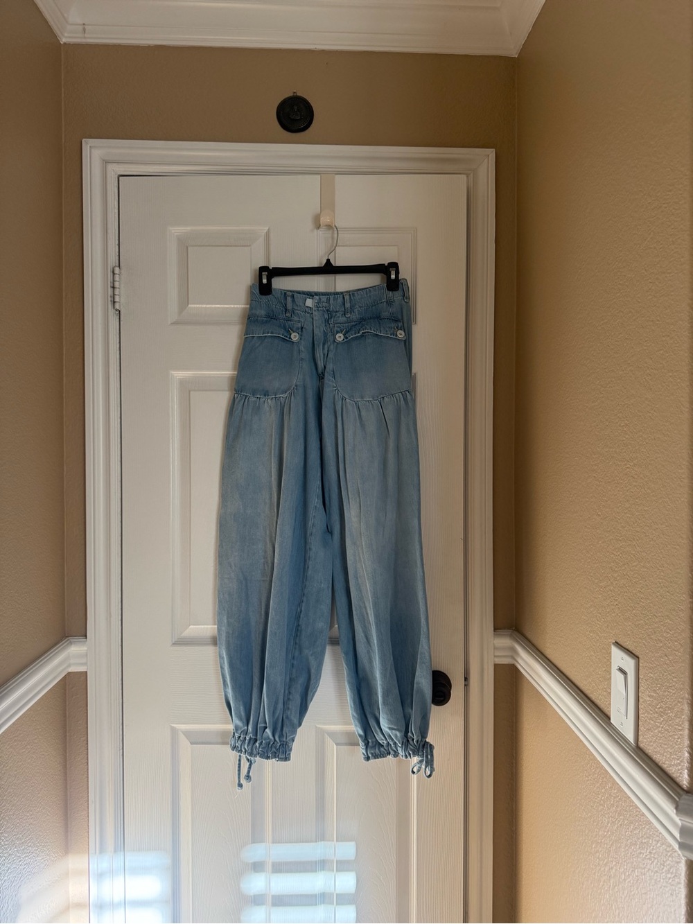 Free People Lotus Balloon Jeans in Bijou Blue size 25 - Picture 4 of 6